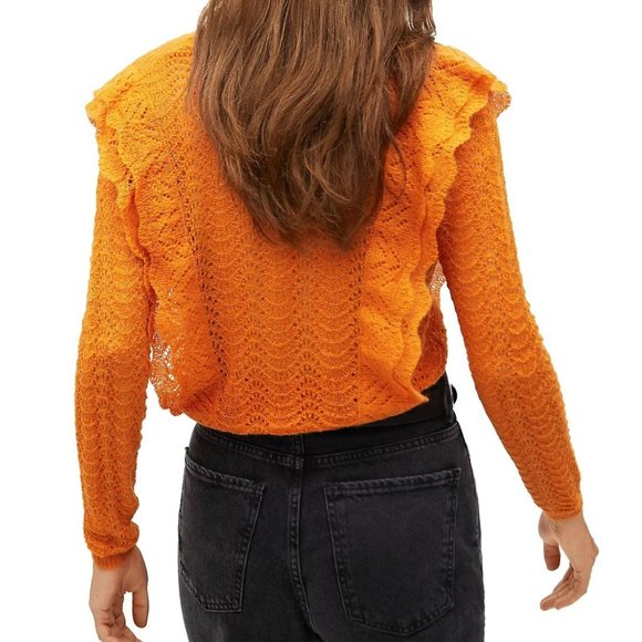 MANGO Openwork Cropped Sweater - Picture 3 of 5